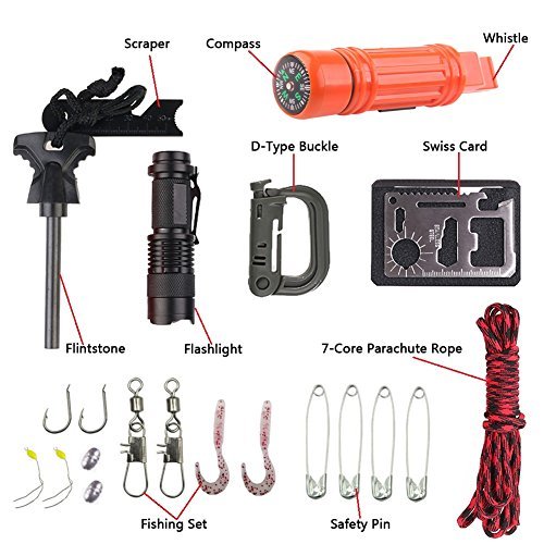 Outdoor SOS Survival Tool Set First Aid Box