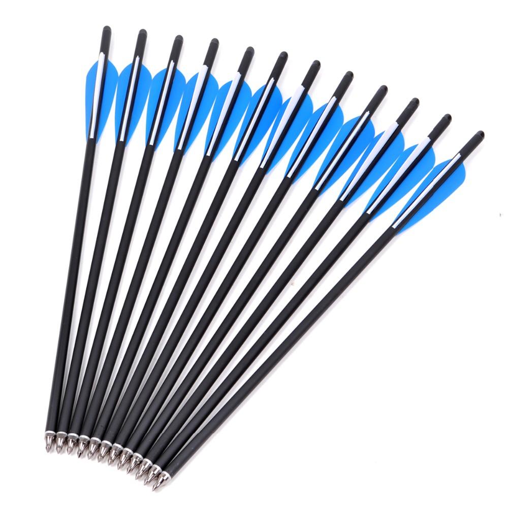 Musen 12 Pack Carbon Crossbow Bolts Archery