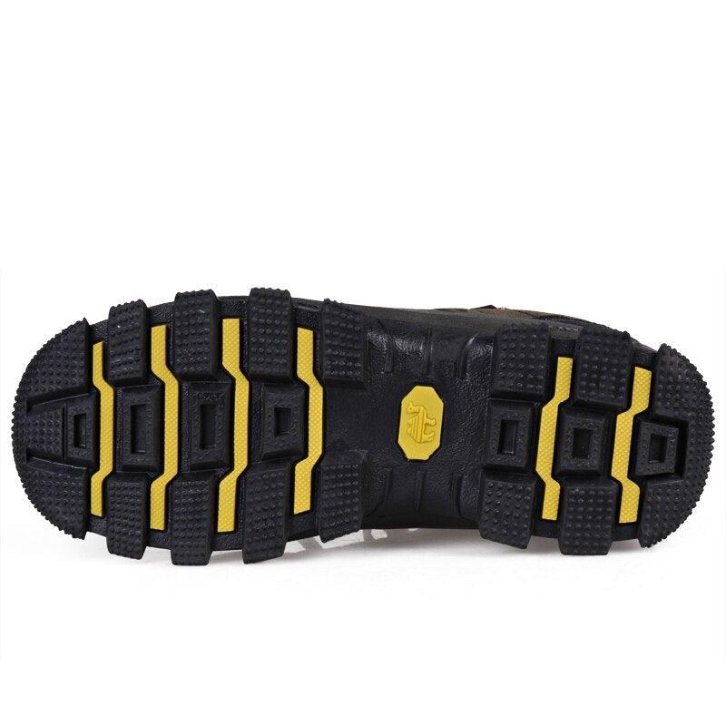 Men's Brown Waterproof Lightweight Wear Resistant Hiking Shoes