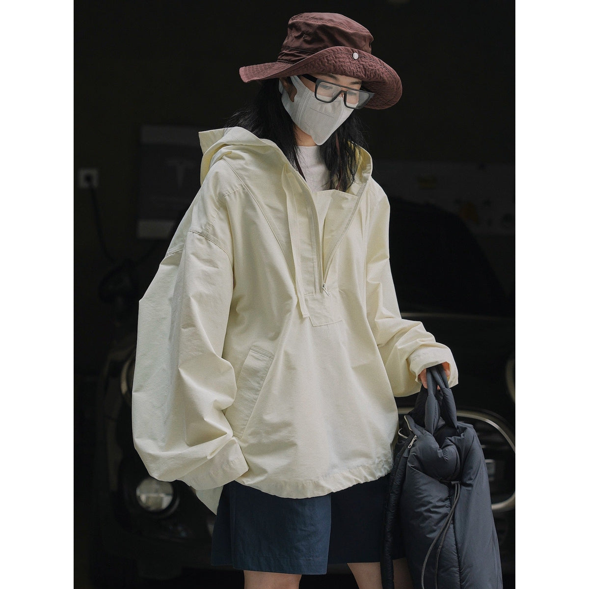 Women's Korean Style Hooded Windproof Casual Jacket
