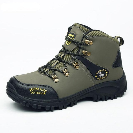 Men's Waterproof Warm Fur Lined Hiking Boots