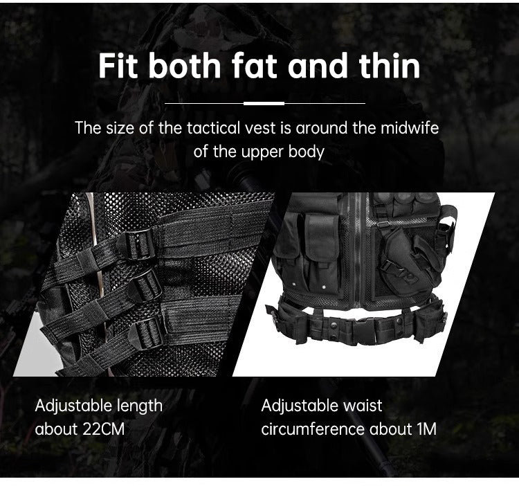 6000D Nylon Multi Pocket Camouflage Outdoor Gear Vest
