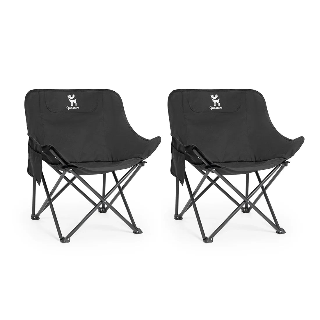 Folding Carbon Steel Camping Chair Adult Kids