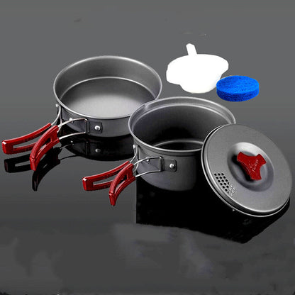 Portable Camping Cookware Set Picnic Pots Outdoor