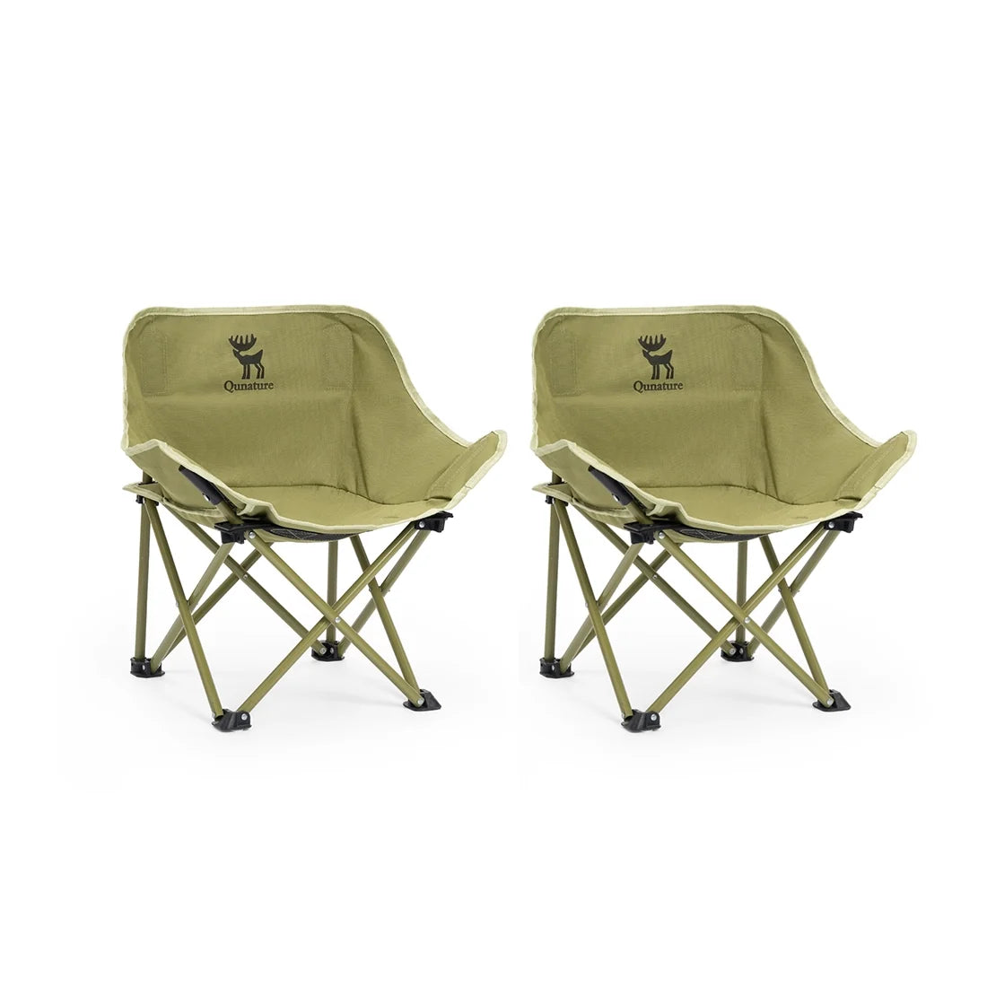 Folding Carbon Steel Camping Chair Adult Kids