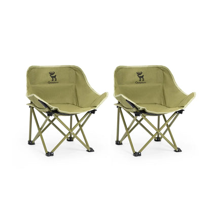 Folding Carbon Steel Camping Chair Adult Kids