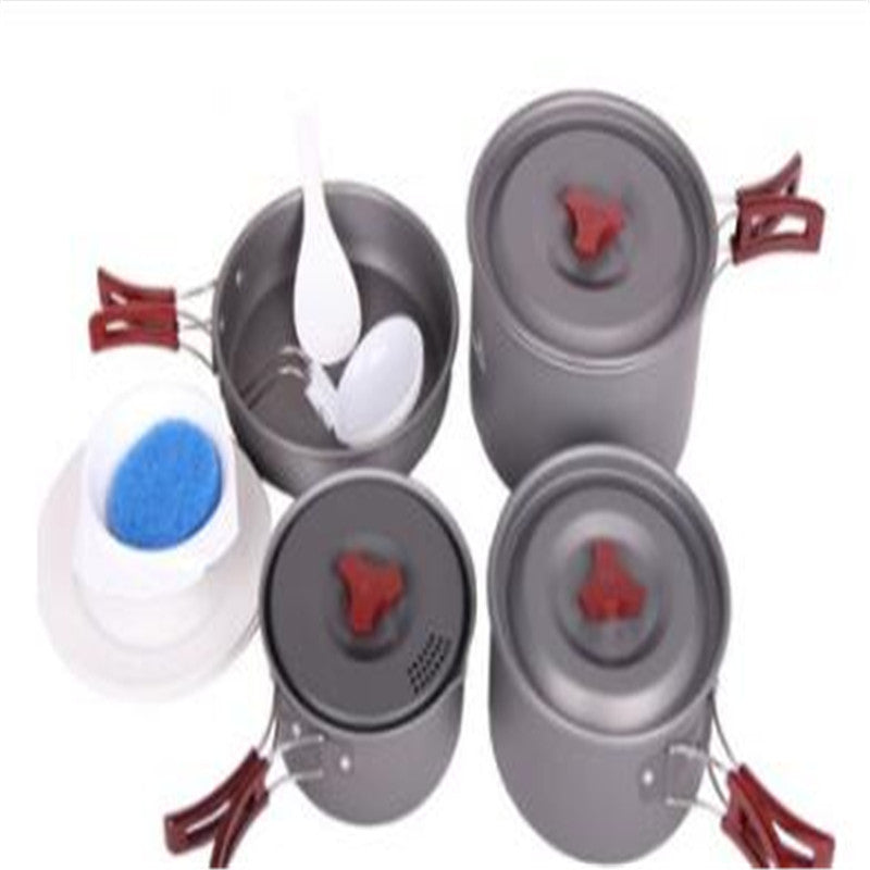 Portable Camping Cookware Set Picnic Pots Outdoor