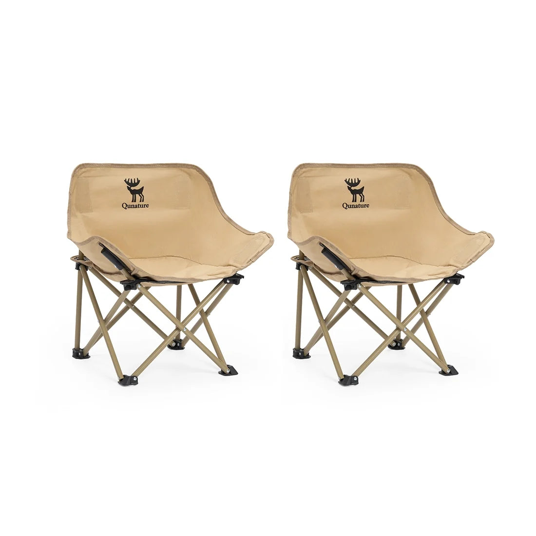 Folding Carbon Steel Camping Chair Adult Kids