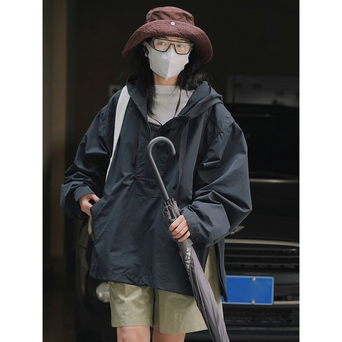 Women's Korean Style Hooded Windproof Casual Jacket