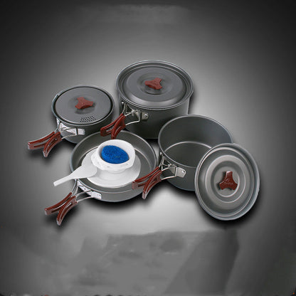 Portable Camping Cookware Set Picnic Pots Outdoor
