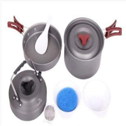 Portable Camping Cookware Set Picnic Pots Outdoor