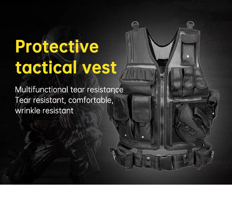 6000D Nylon Multi Pocket Camouflage Outdoor Gear Vest