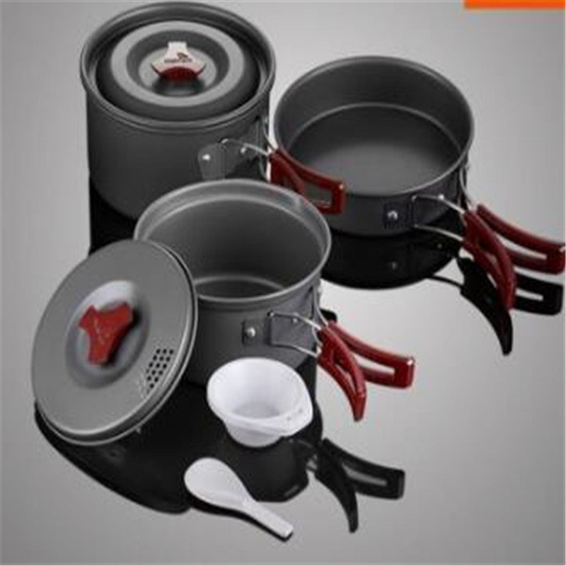 Portable Camping Cookware Set Picnic Pots Outdoor