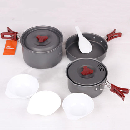 Portable Camping Cookware Set Picnic Pots Outdoor