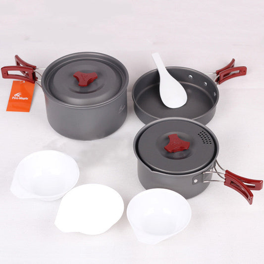 Portable Camping Cookware Set Picnic Pots Outdoor