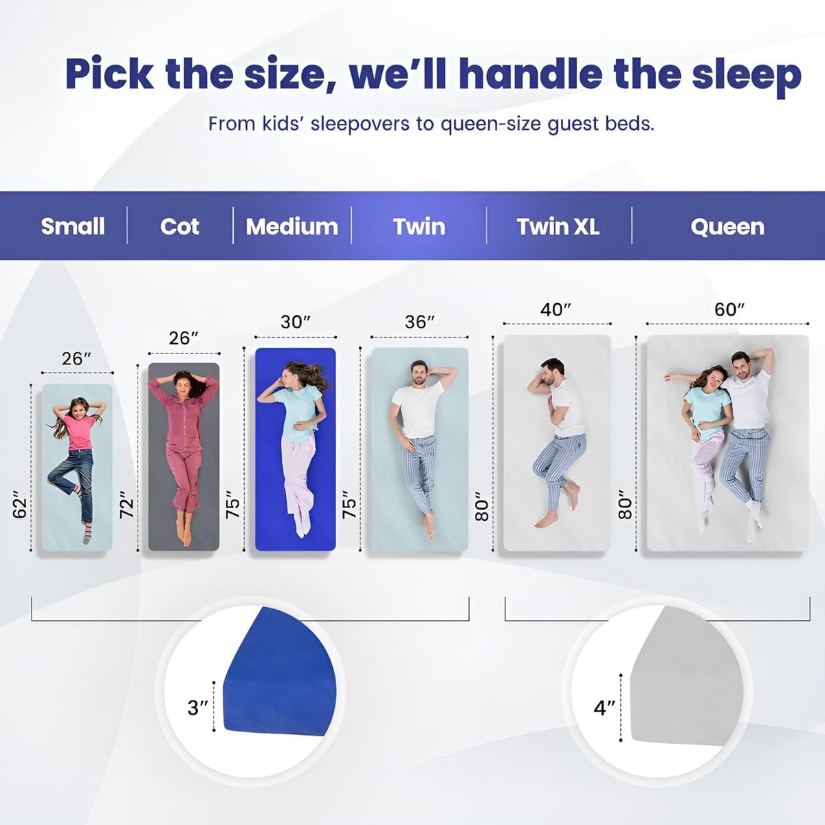 Matrix Air Cell Memory Foam Camping Mattress