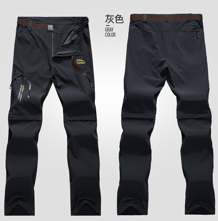 Two Detachable Shorts Quick Dry Stretch Hiking Pants