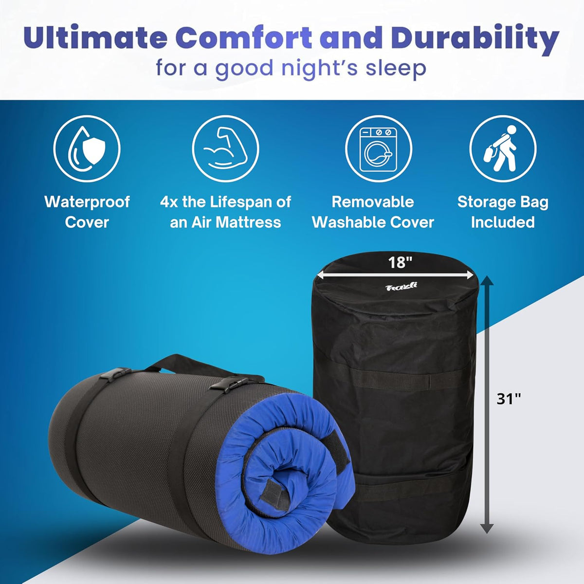 Matrix Air Cell Memory Foam Camping Mattress