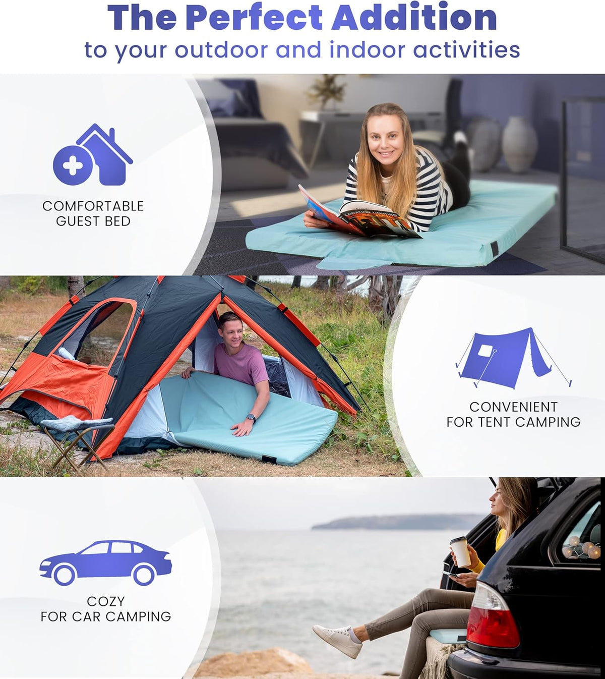 Matrix Air Cell Memory Foam Camping Mattress