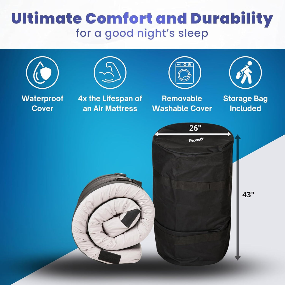 Matrix Air Cell Memory Foam Camping Mattress