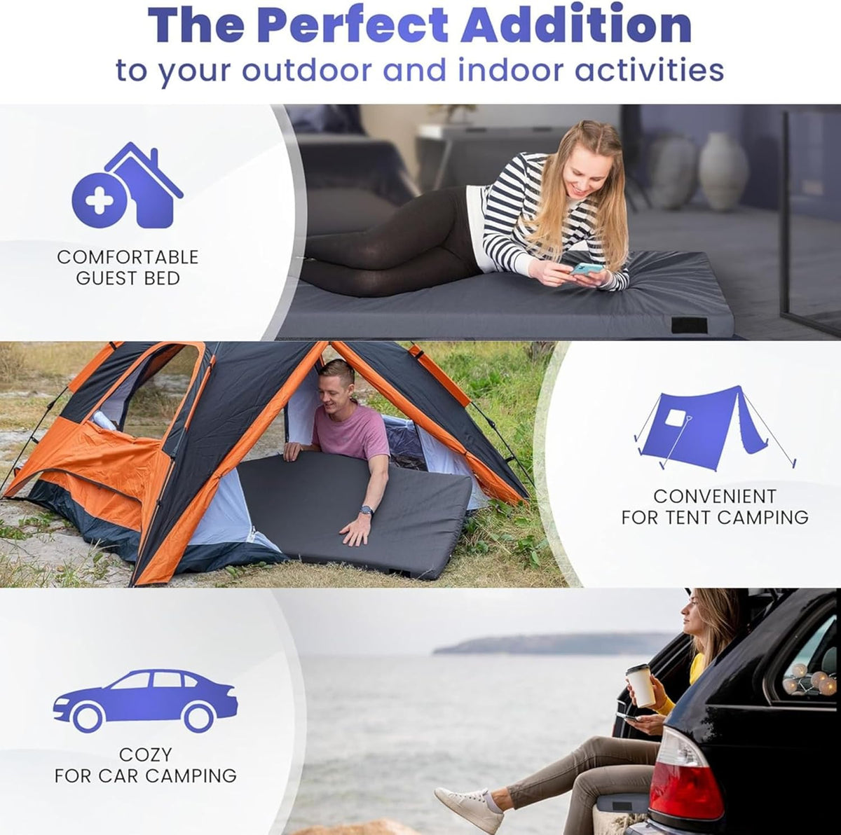 Matrix Air Cell Memory Foam Camping Mattress