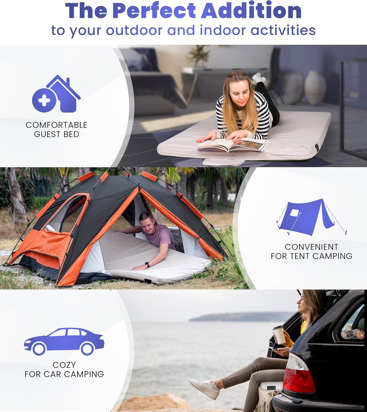 Matrix Air Cell Memory Foam Camping Mattress