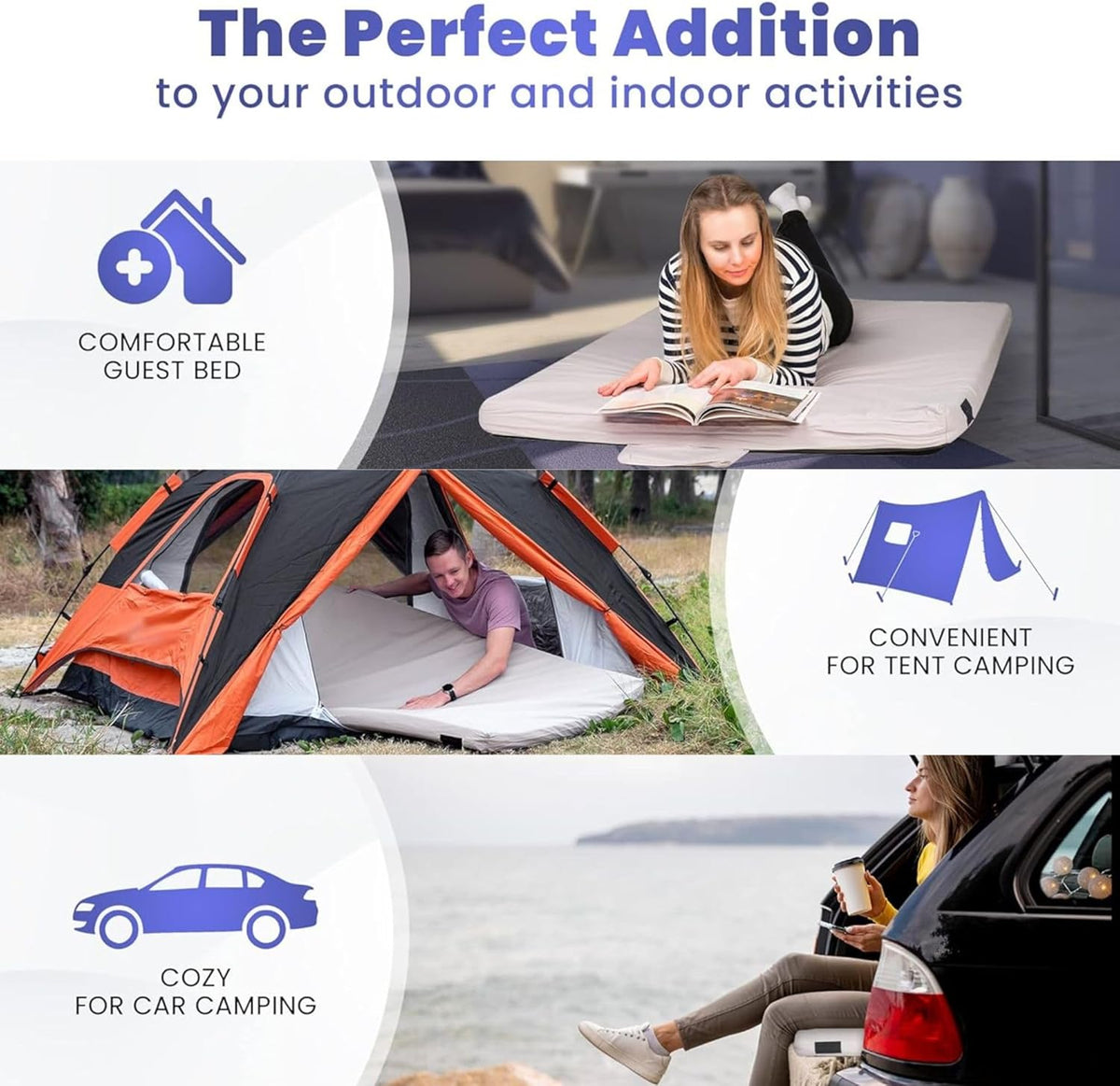Matrix Air Cell Memory Foam Camping Mattress