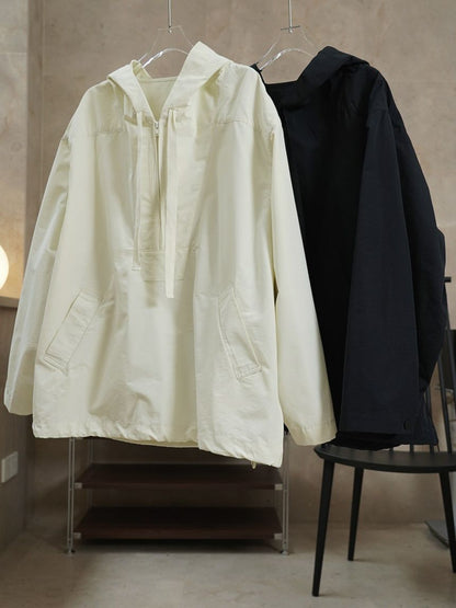 Women's Korean Style Hooded Windproof Casual Jacket
