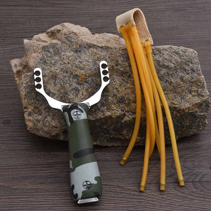Stainless Steel Three Card Six Strand Slingshot