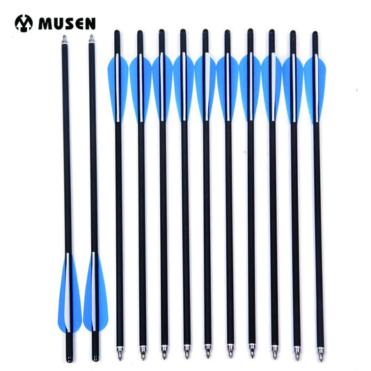 Musen 12 Pack Carbon Crossbow Bolts Archery