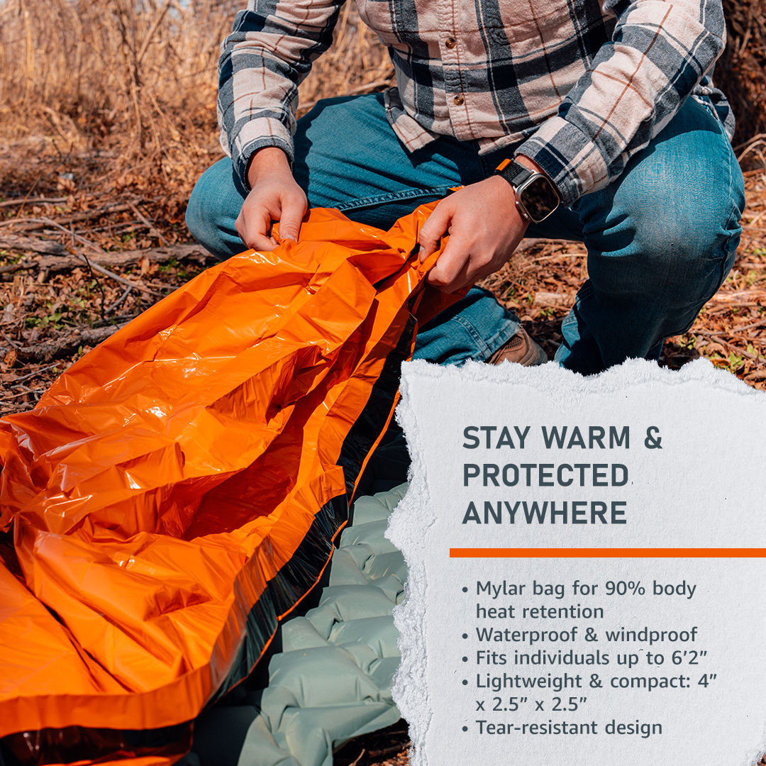 Emergency Sleeping Bag Lightweight Outdoor Survival Shelter
