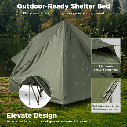 Foldable 2 Person Camping Cot Tent Pop Up