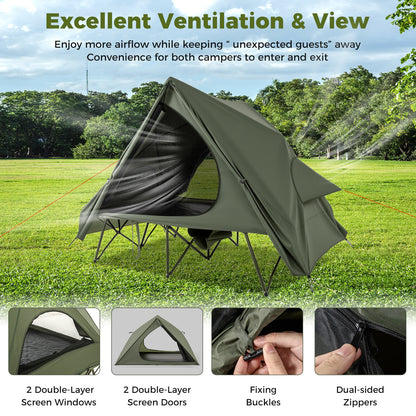 Foldable 2 Person Camping Cot Tent Pop Up