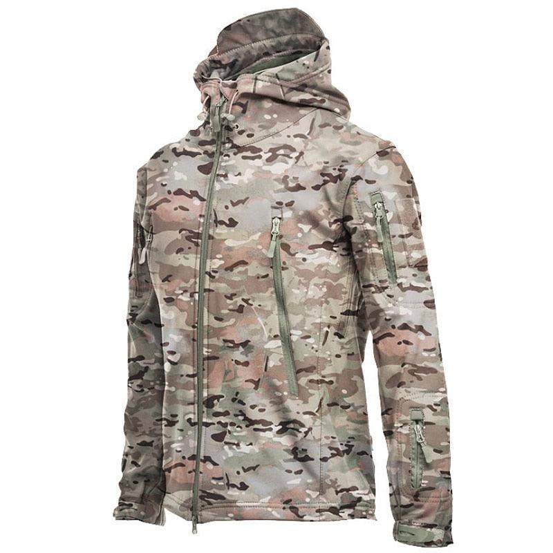 Unisex Camouflage Thermal Fleece Windproof Outdoor Jacket
