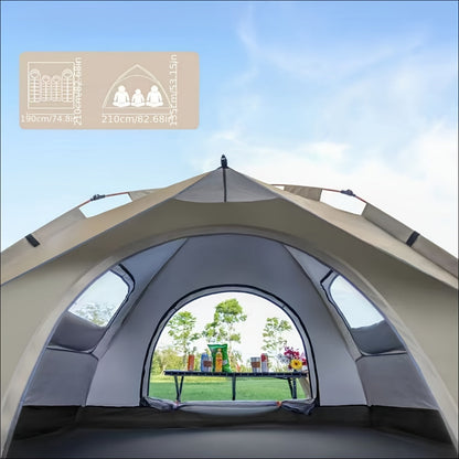 3 4 Person Instant Pop Up Waterproof Camping