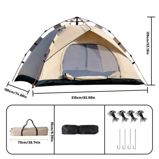 3 4 Person Instant Pop Up Waterproof Camping