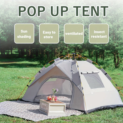3 4 Person Instant Pop Up Waterproof Camping