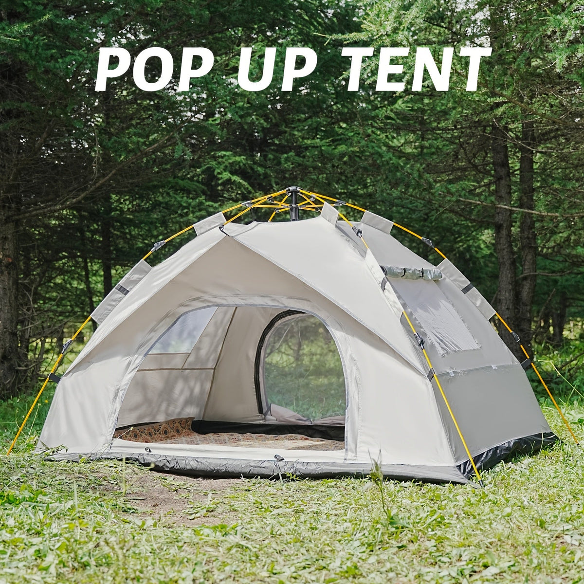 3 4 Person Instant Pop Up Waterproof Camping