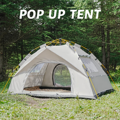 3 4 Person Instant Pop Up Waterproof Camping