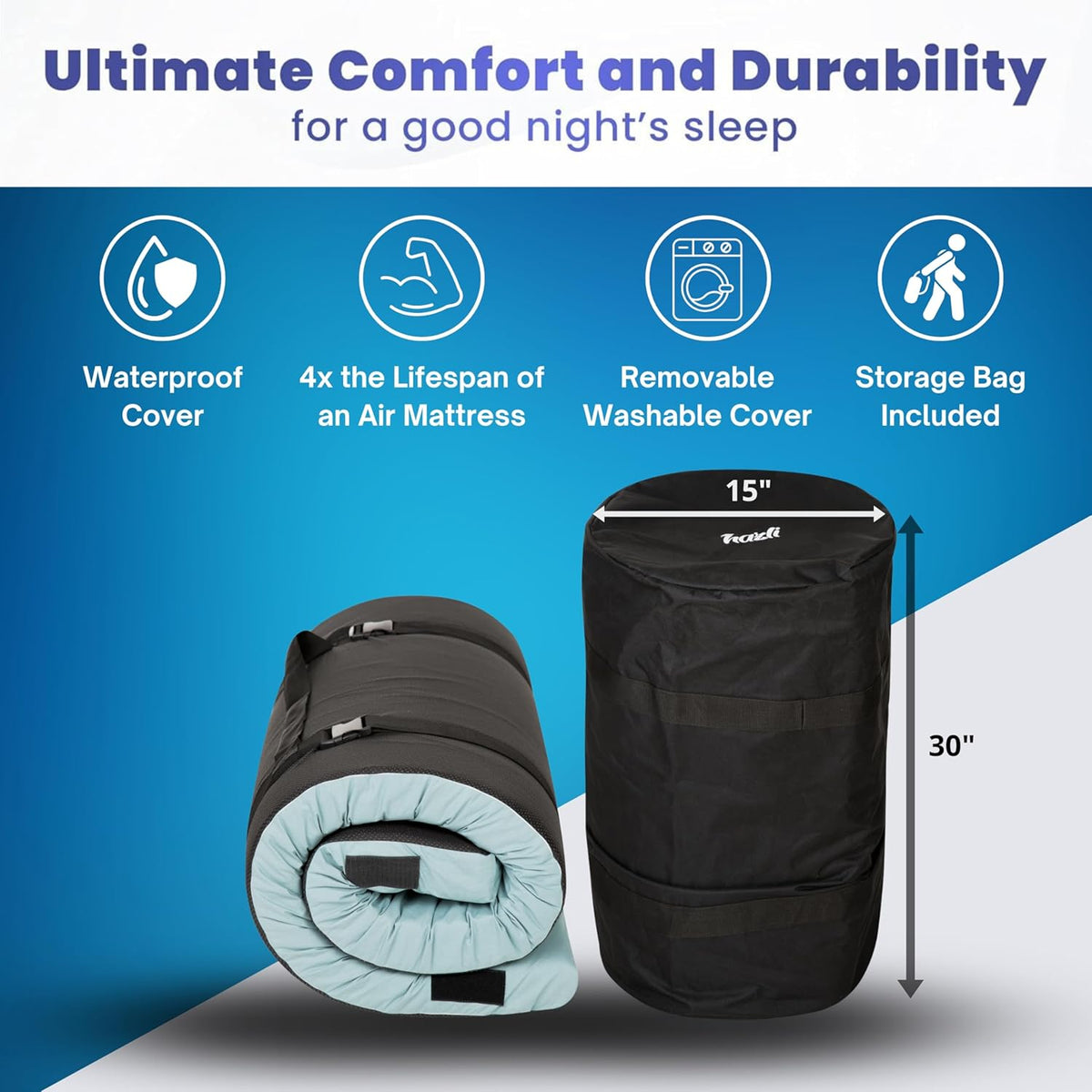 Matrix Air Cell Memory Foam Camping Mattress