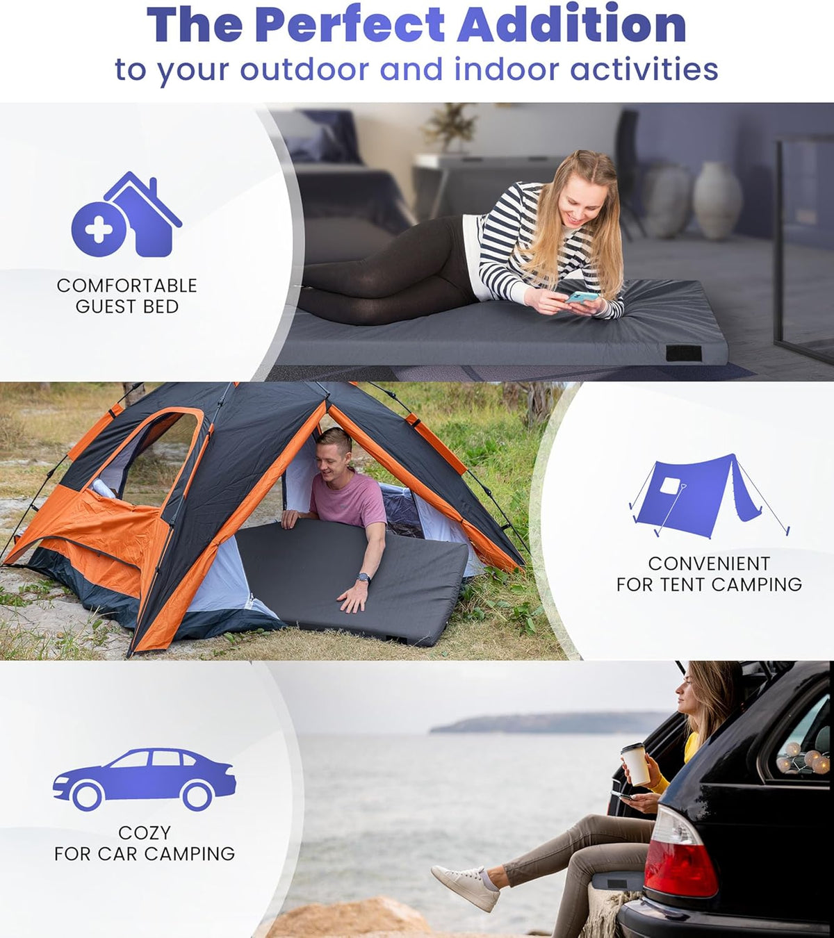 Matrix Air Cell Memory Foam Camping Mattress