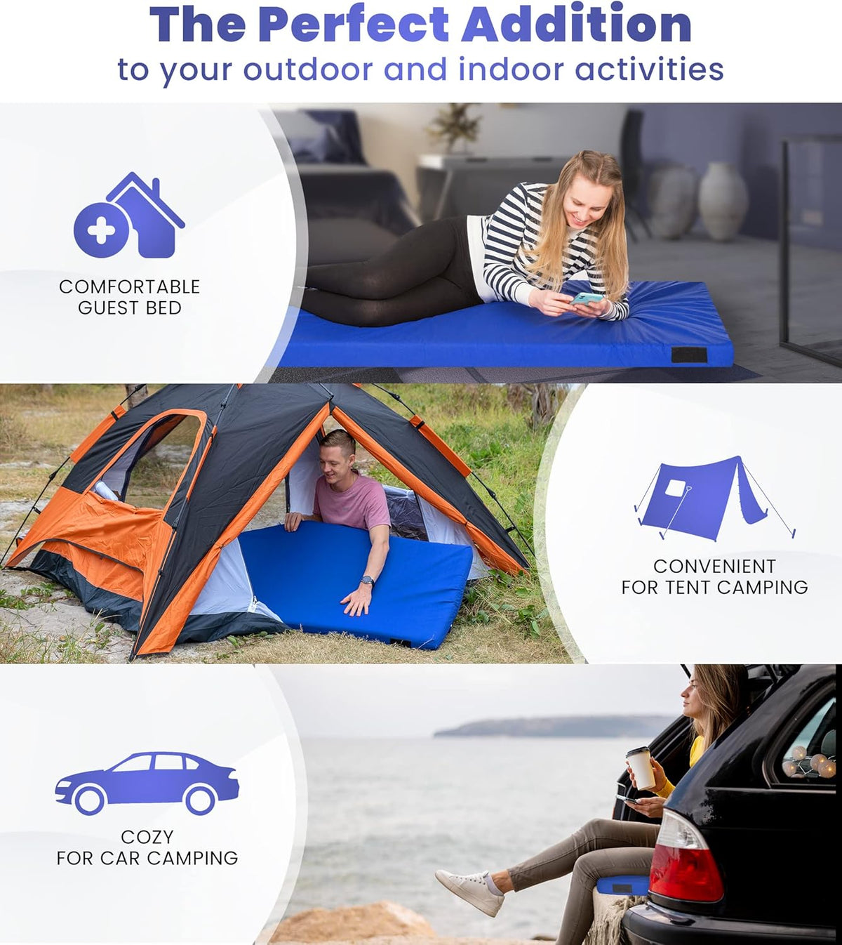 Matrix Air Cell Memory Foam Camping Mattress