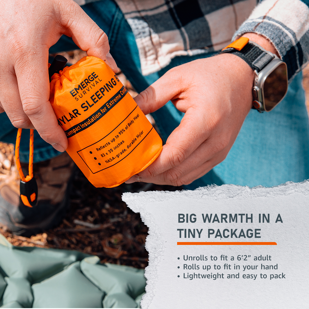Emergency Sleeping Bag Lightweight Outdoor Survival Shelter