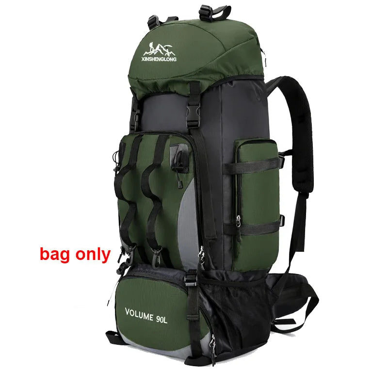 90L Waterproof Hiking Camping Trekking Travel Backpack