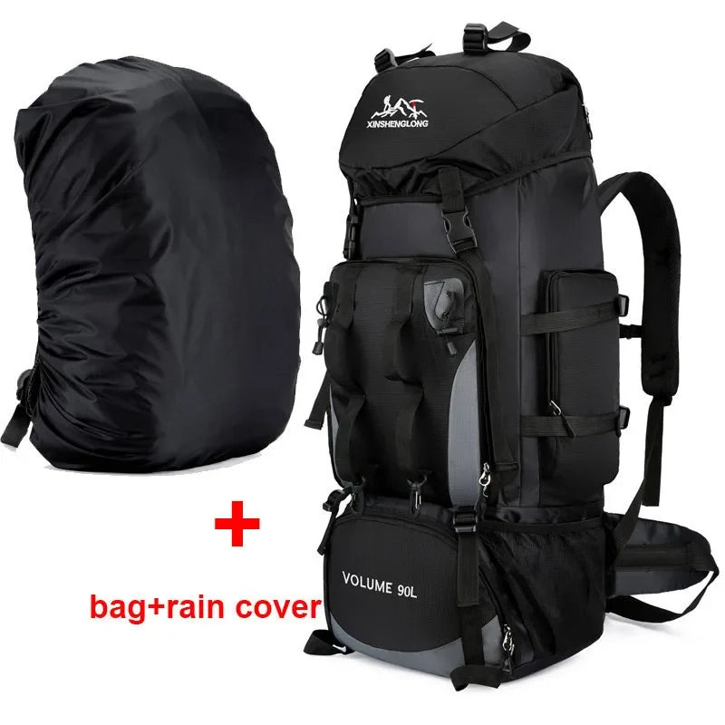 90L Waterproof Hiking Camping Trekking Travel Backpack