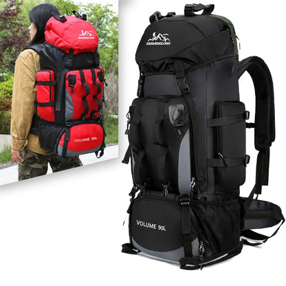 90L Waterproof Hiking Camping Trekking Travel Backpack