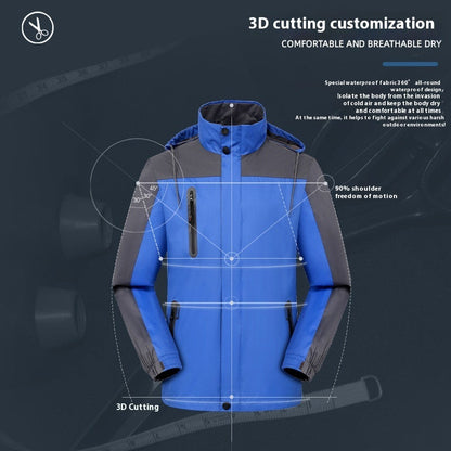 Unisex Waterproof Windproof Outdoor Shell Jacket Coat