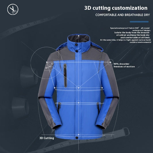 Unisex Waterproof Windproof Outdoor Shell Jacket Coat
