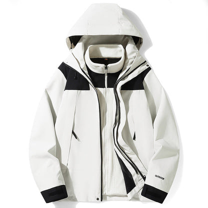 Unisex 3 In 1 Outdoor Jacket Detachable Liner