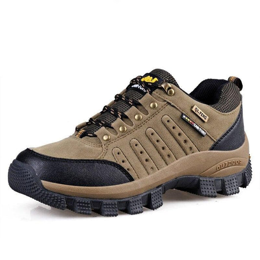 Men's Brown Waterproof Lightweight Wear Resistant Hiking Shoes